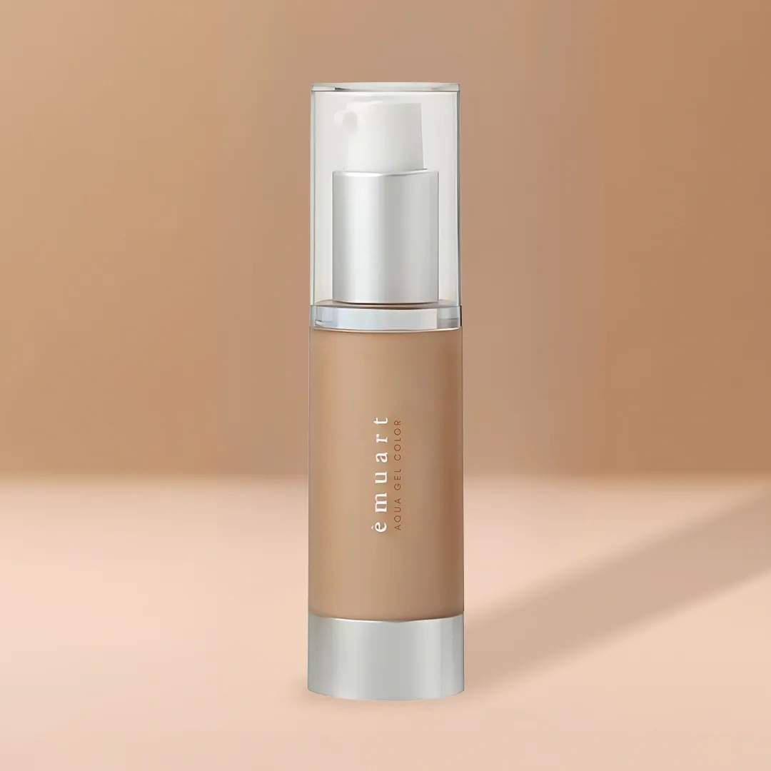 Emuart Aqua Gel Foundation, L4c21 Hydrating,NaturalDark Ocher
