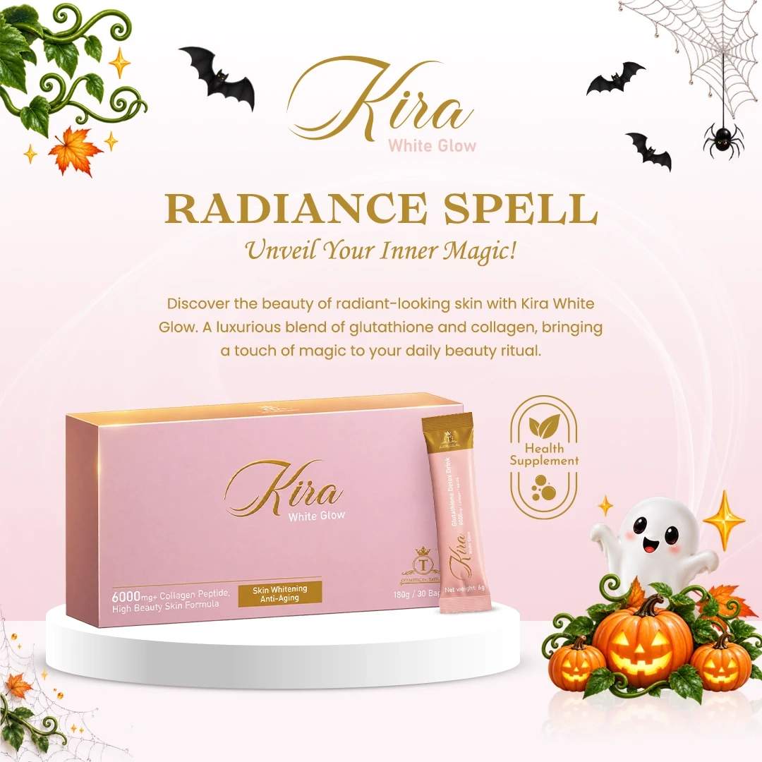 Kira White Glow Glutathione Detox Drink 6000mg with Collagen